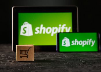 Shopify stock price giant megaphone points to a strong surge