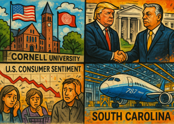 US digest: Cornell restores federal research funds, consumer sentiment falls, Boeing expands 787 plant