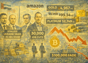 Evening digest: Bitcoin slides below $90K, Amazon layoffs mount, gold at record highs