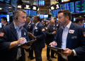 Dow Jones slips, S&P gains as oil surges and market volatility spikes